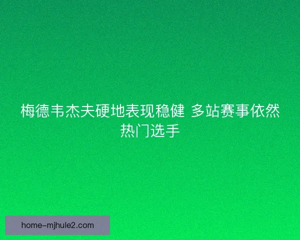 梅德韦杰夫硬地表现稳健 多站赛事依然热门选手